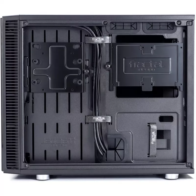 Fractal Design Define Nano S - Langas - Bokštas - ITX - be maitinimo šaltinio (ATX) - Juoda - USB/Garsas (FD-CA-DEF-NANO-S-BKW)