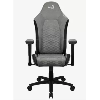 Aerocool Crown AeroSuede universali žaidimų kėdė su paminkštinta sėdyne Pilka