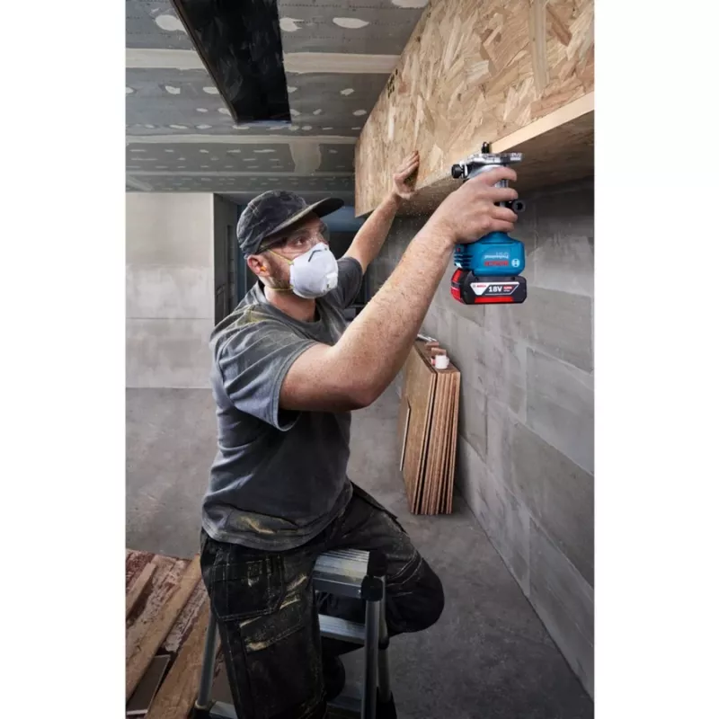 Bosch GLF 18V-8 Professional akumuliatorinė laminato frezavimo mašina, Solo