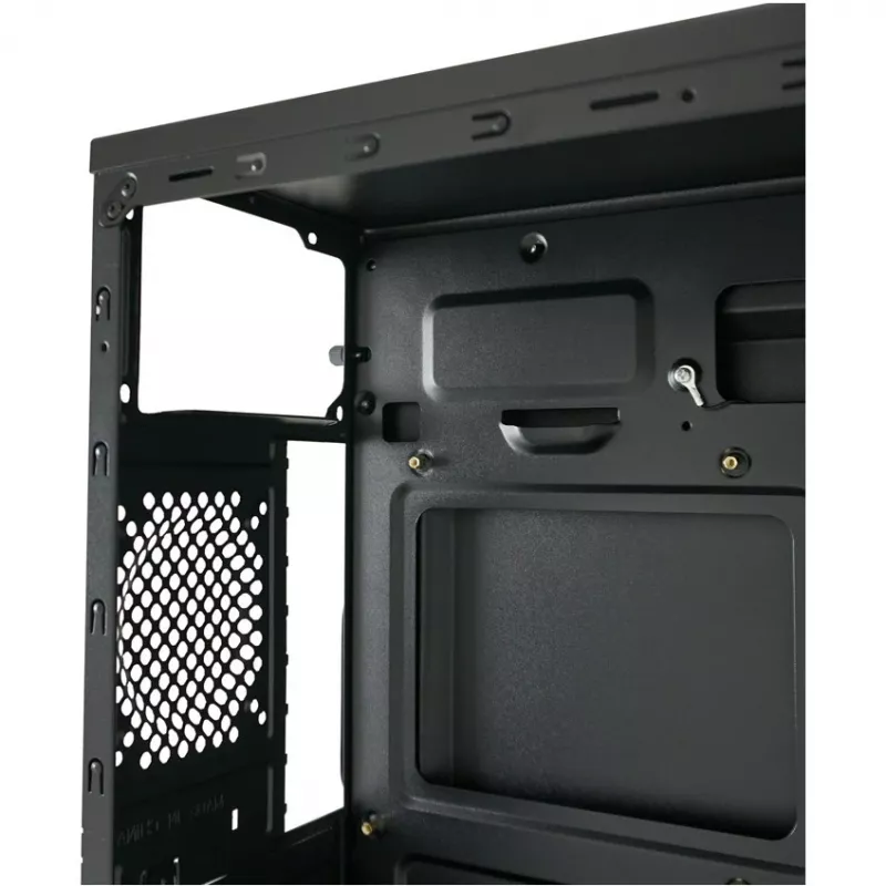 LC Power Classic 7040B - MDT - ATX korpusas - be maitinimo šaltinio - juoda, šlifuotas aliuminis / juoda - USB/Audio