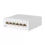 METZ CONNECT E-DAT Patch Panel CAT 6a RJ-45 X 6 Grynai Baltas (130862-21C-E)