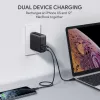 Sieninis įkroviklis Aukey PA-D3 2xUSB (1xUSB + 1xUSB C) Power Delivery 60W 5.4A