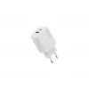 USB-C ir USB-A įkroviklis DIGITUS 20 W, 1x USB-C, 1x USB-A, 100–240 V, baltas