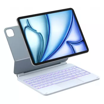 Folio dėklas su Bluetooth klaviatūra Inateck KB09119, iPad Air/Pro 11 colių (27,9 cm), 500 mAh baterija, mėlyna