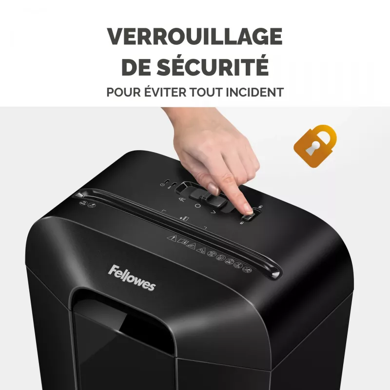 Fellowes Powershred LX70 kryžminio pjovimo dokumentų smulkintuvas (juodas, 18 l, 11 lapų, 4x40 mm)