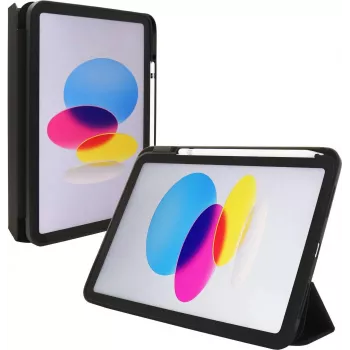Folio dėklas jt berlin, skirtas Apple iPad 10.9 (2022) — juodas permatomas