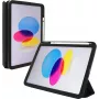 Folio dėklas jt berlin, skirtas Apple iPad 10.9 (2022) — juodas permatomas