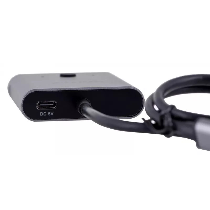 Unitek D1078A dvipusis USB-C 4K signalo perjungiklis, 2 įėjimai ir 1 išėjimas