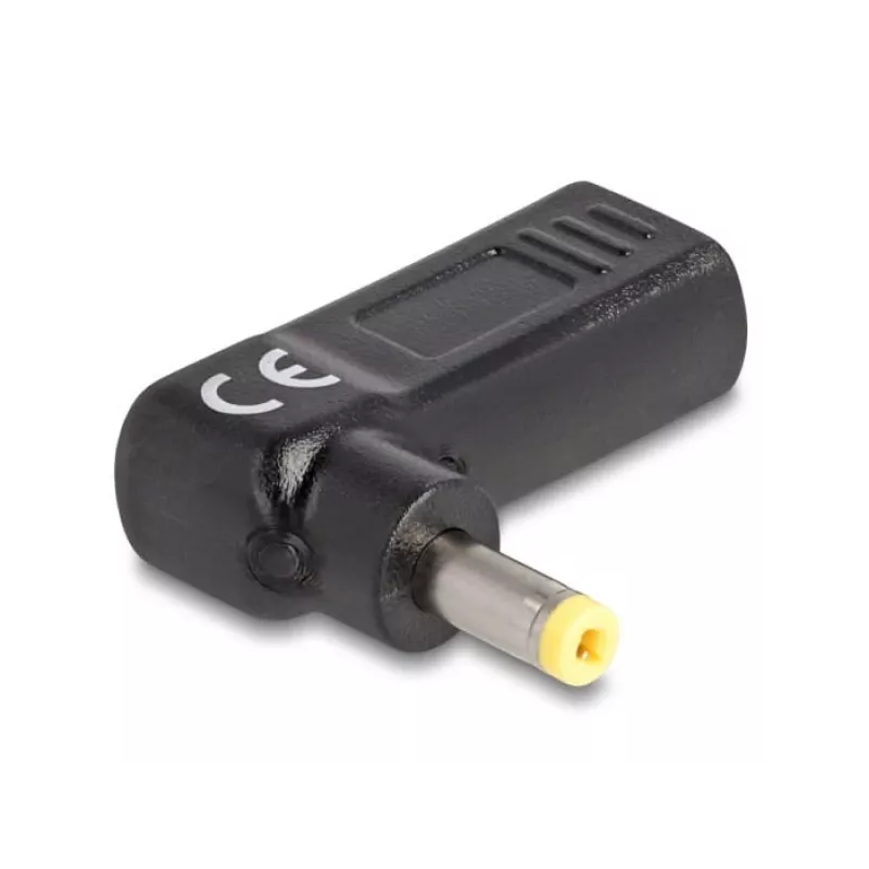 Adapteris DeLOCK USB Type-C moteriškas į HP 4,8 x 1,7 mm vyriškas 90° kampu