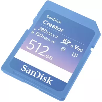 SanDisk Creator 512 GB SDXC UHS-II atminties kortelė