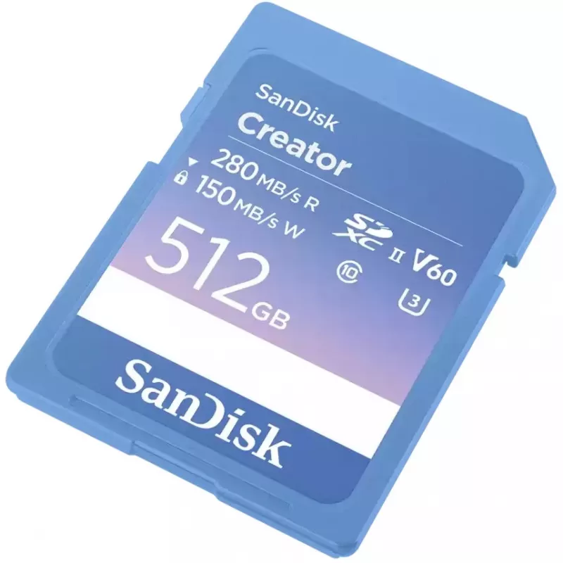 SanDisk Creator 512 GB SDXC UHS-II atminties kortelė