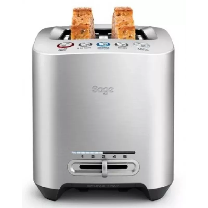 Sage the Smart Toast 5 sidabrinis 2 griežinėlių skrudintuvas