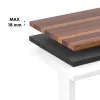 Elektrinis reguliuojamo aukščio stalas ergo office ER-400 W — maksimalus aukštis 1160 mm, maksimali apkrova 80 kg