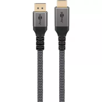 Goobay 65271 Vaizdo kabelio adapteris 5 m DisplayPort HDMI Pilka (65271)