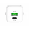 USB C/A sieninis įkroviklis YENKEE YAC G38 20W 3A Power Delivery (USB‑C ir USB‑A)