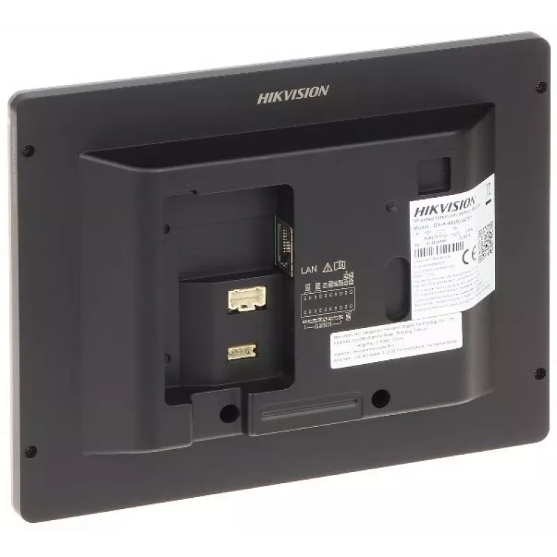Vaizdo domofonas Hikvision DS-KH8350-TE1 7 colių IPS jutiklinis ekranas, PoE, SIP, MicroSD lizdas, 1024×600, Aliumininis korpusas, Juoda