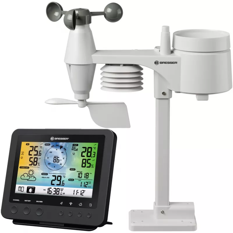 Skaitmeninė orų stotelė Bresser Optics 7002580 juoda AC Wi-Fi