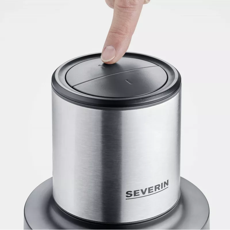 Elektrinis smulkintuvas Severin KM 3867, 1 L, 400 W, juodos, sidabrinės ir permatomos spalvos