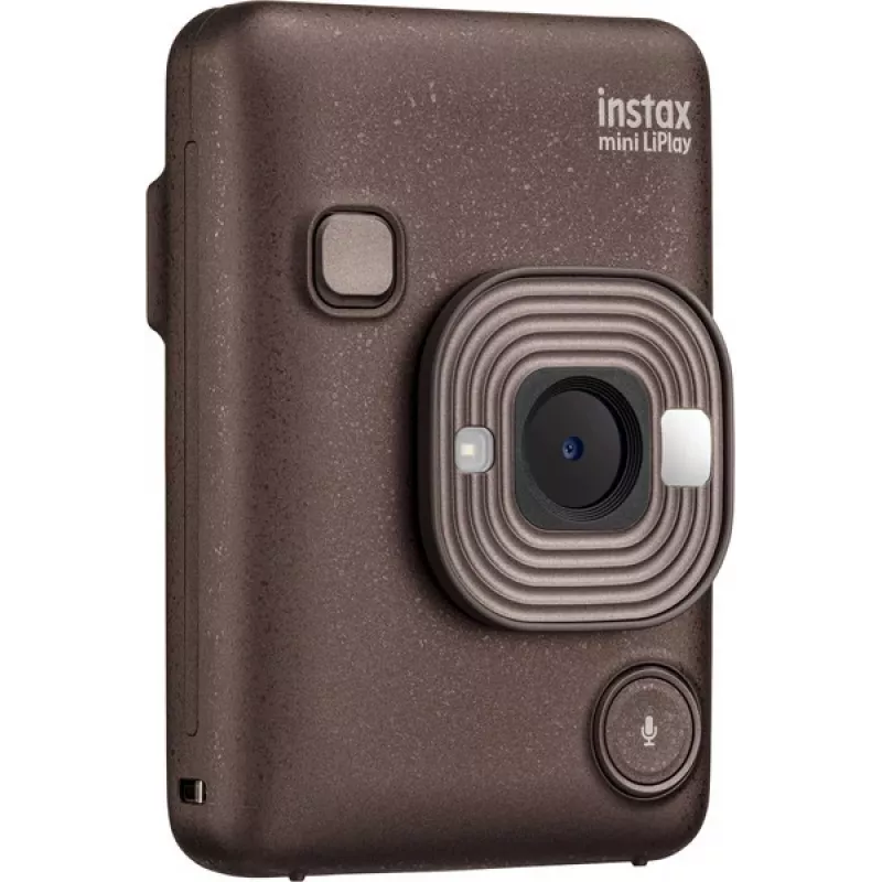Momentinė spausdinimo kamera Fujifilm Instax mini LiPlay – 1/5 colio 2560×1920 CMOS, spausdina 86×54 mm, 2,7 colio TFT, bronzinė