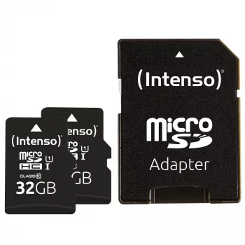Intenso 32GB UHS-I microSDHC Doppelpack (dvi kortelės)