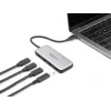 DeLOCK 64261 USB 3.2 Gen 1 Type-C šakotuvas 10000 Mbit/s juoda pilka