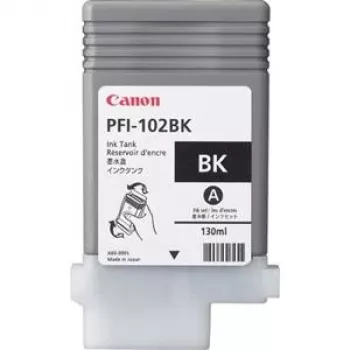 Kasetė su rašalu Canon PFI-102BK juoda 130 ml, skirta imagePROGRAF spausdintuvams