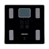 Elektrinės asmeninės svarstyklės Omron VIVA – kvadratinės, juodos, iki 150 kg, 100 g tikslumas, kūno riebalų/KMI/BMR matavimas, 30 vartotojų atmintis