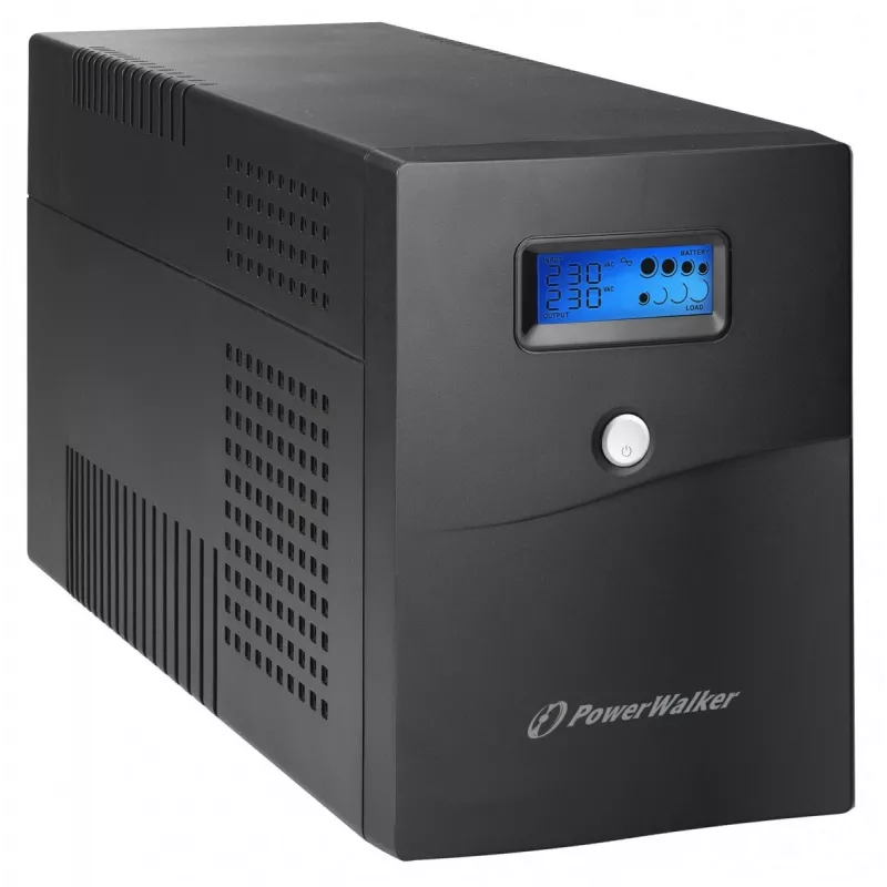 Nepertraukiamo maitinimo šaltinis PowerWalker VI 3000 SCL FR 3 kVA / 1,8 kW, Line-Interactive, 4x E tipo lizdai, 18 Ah baterija (2×12 V)