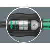 Wera Click-Torque X 7 sukimo veržliaraktis su juodai-žalia rankena, kvadratinis 14x18 mm