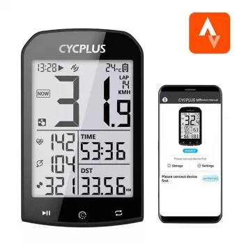 GPS dviračių kompiuteris Cycplus M1, 2,9 colio ekranas, Bluetooth