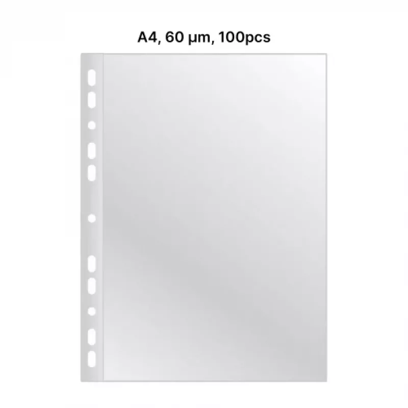 AD Class permatas su skylutėmis Cristal Clear A4 60 mikronų, pakuotė 100 vnt.