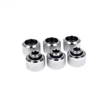 Alphacool Eiszapfen 16mm kieto vamzdelio įsukama jungtis G1/4 - chromuota, šešių rinkinys (17378)