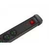 Lanberg SP1-05E-0300-BK apsauginis ilgintuvas su 5 lizdais ir 3 m laidu