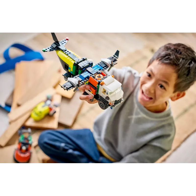 LEGO CITY 60505 Lėktuvas, aptarnavimo sunkvežimis ir sraigtasparnis