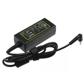 Maitinimo adapteris Green Cell AD70P, skirtas ASUS nešiojamiesiems kompiuteriams, 33W, 19V 1,75A, vidaus naudojimui, juodas