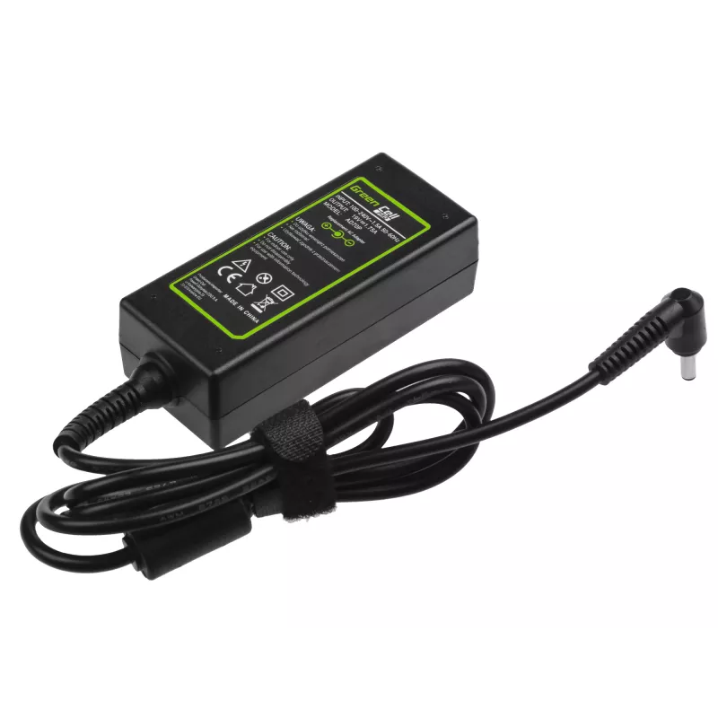Maitinimo adapteris Green Cell AD70P, skirtas ASUS nešiojamiesiems kompiuteriams, 33W, 19V 1,75A, vidaus naudojimui, juodas