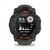 Garmin Instinct 3 Solar GPS išmanusis laikrodis 1,3 colio MIP 176x176 jutiklinis ekranas juodas