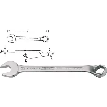 Hazet 603-10 10 mm žiedinis-šakinis raktas