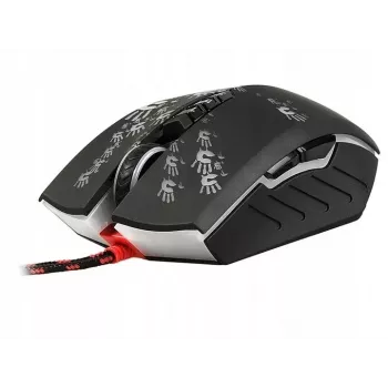 Žaidimų pelė A4Tech BLOODY A60 – optinė, ambidekstrinė, 6200 DPI, USB Type-A, 8 mygtukų, juoda