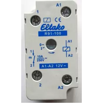 Eltako Electronics Perjungimo relė įleidžiamam/paviršiniam montavimui 1S 10A R91-100-12V (91100411)