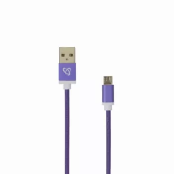 Sbox USB->Micro USB M/M 1m USB-10315U slyvinė violetinė