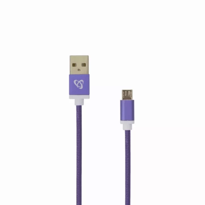 Sbox USB->Micro USB M/M 1m USB-10315U slyvinė violetinė