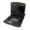 Rack konsolė VALUE 26.99.0123, 17 colių (43,2 cm) LCD, 1280×1024, 1U, prancūziška klaviatūra, juoda