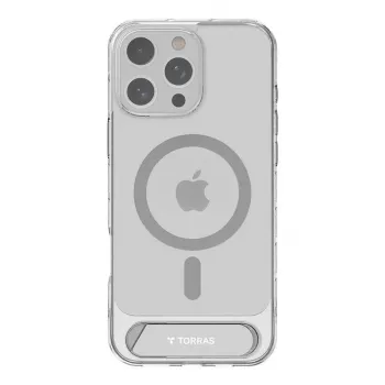 Skaidrus apsauginis dėklas Torras Pstand Series, skirtas iPhone 16 Pro Max