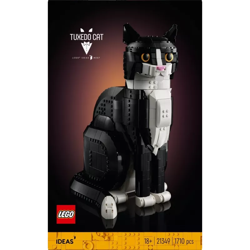 LEGO rinkinys Ideas 21349 Smokingė katė – kolekcinis plytelių modelis, eksponavimui