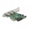 DeLOCK PCI Express x1 kortelė su 2 x USB 3.2 Gen 1 Type-A ir 1 x vidine 19 kontaktų jungtimi