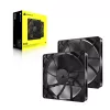 Corsair RS140 140mm korpuso ventiliatorius 2 vnt. komplektas juodas