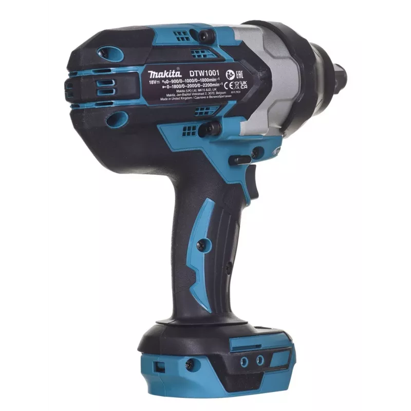 Makita DTW1001Z Akumuliatorinis smūginis suktuvas 1800 aps./min. Juoda, Mėlyna, Pilka