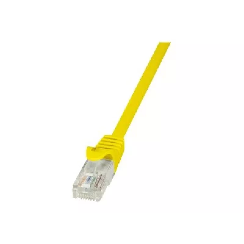 Tinklo kabelis LogiLink 1 m RJ-45 Cat5e geltonas