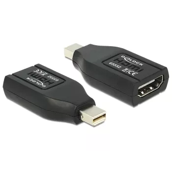 DeLOCK vaizdo ir garso adapteris HDMI (moteriška) į Mini DisplayPort (vyriška), DisplayPort 1.1, juodas (65552)